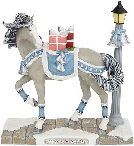 Enesco The Trail of Painted Ponies Christmas Time in The City Figurine, 8 Inch, Multicolor - Image 1