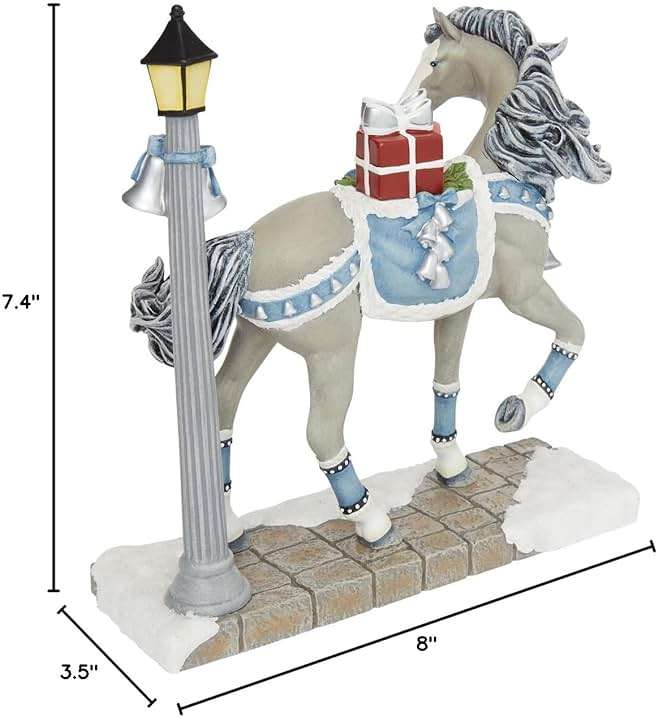 Enesco The Trail of Painted Ponies Christmas Time in The City Figurine, 8 Inch, Multicolor - Image 2