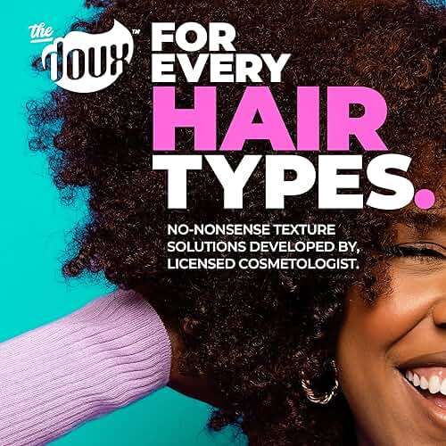 The Doux O.P.P. ONE‑PASS PRESS Heat Protection Spray for Hair – Thermal Protector with Jojoba Oil, Aloe & Pineapple – Anti‑Frizz Straightening Spray for Curly Hair & Silk Press Styles, 4 oz - Image 7