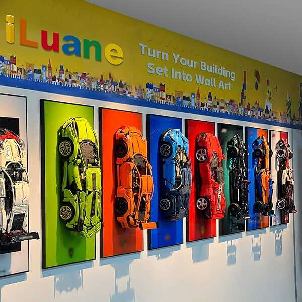 iLuane Display Wallboard for LEGO Technic Mercedes-AMG W14 E 42171 Model Car Building Sets, Adult Collectibles Wall Mount, Room or Office Decor for Men & Women, Gradient Color (No Car Included) - Image 5