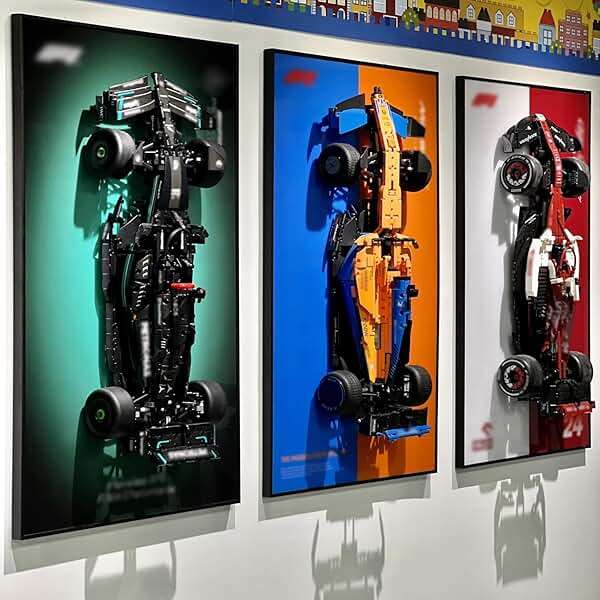iLuane Display Wallboard for LEGO Technic Mercedes-AMG W14 E 42171 Model Car Building Sets, Adult Collectibles Wall Mount, Room or Office Decor for Men & Women, Gradient Color (No Car Included) - Image 6