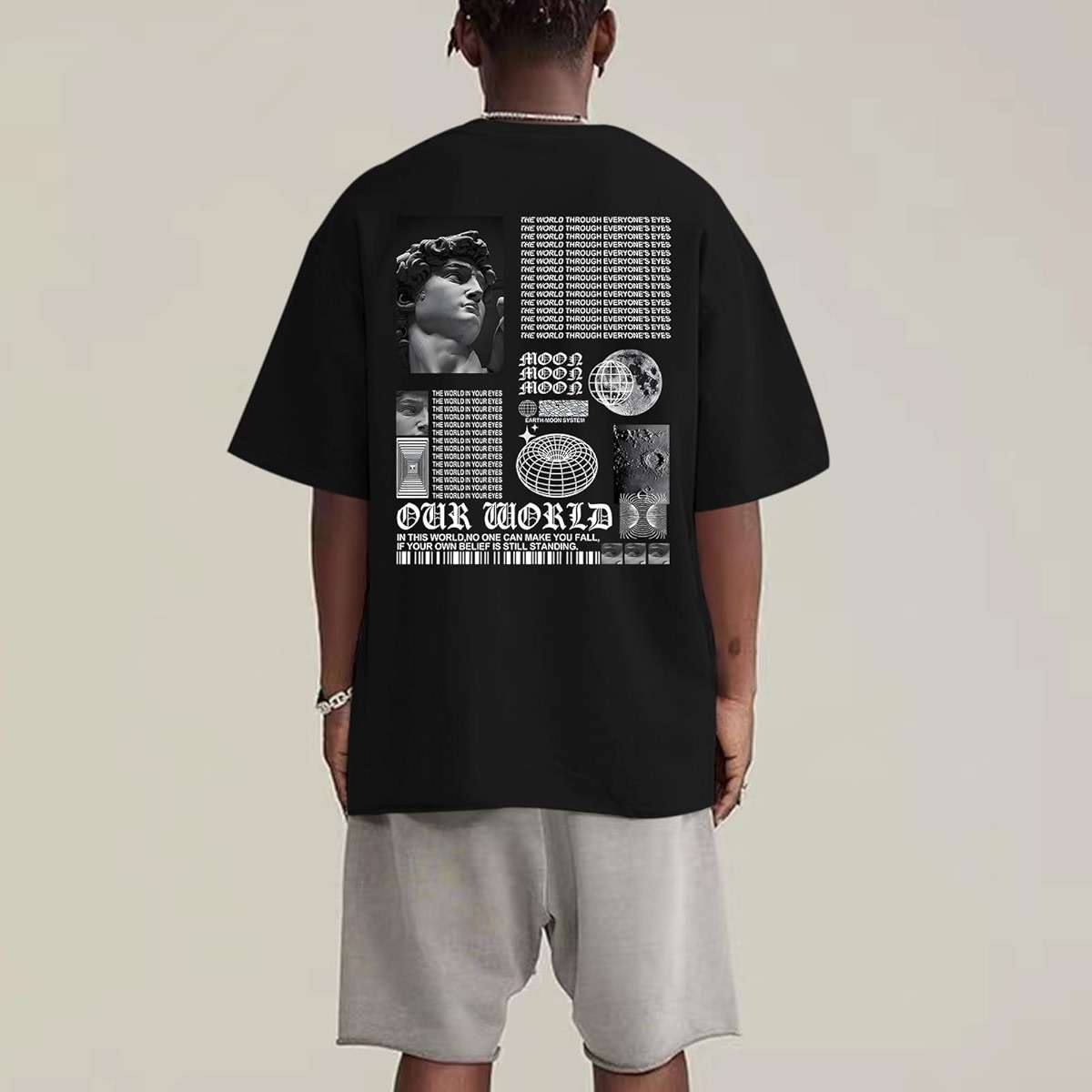 Kelxjia Men Oversized Graphic Tees Vintage Shirts Baggy Y2k Cotton T Shirts Harajuku Streetwear Summer Casual 90s Top Tshirt - Image 5