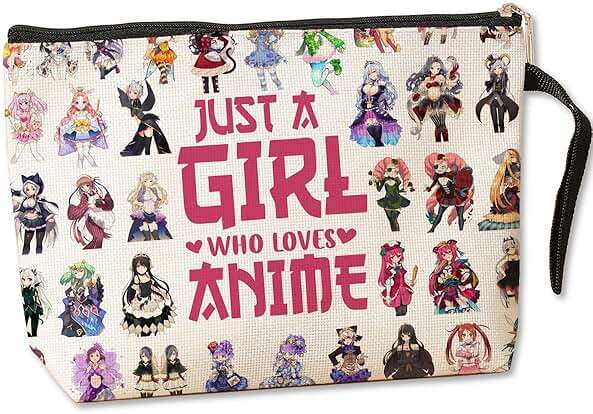 Anime Gifts Anime Merch Cosmetic Bag Kawaii Stuff Anime Stuff Manga Toiletry Bag Graduation Nurse Day Funny Makeup Bag Birthday Gifts for Anime Lovers Fans Women Teens Girls Best Friend Niece - Image 1