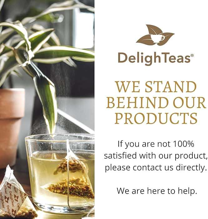 DelighTeas Organic Digest & Detox CCF Tea with Ginger | Eco-Conscious Pyramid Tea Bags | Ayurvedic Cumin Coriander Fennel Ginger Tea | USDA Organic, Vegan, Caffeine Free, Kosher | 30 Tea Bags, 4g each - Image 6
