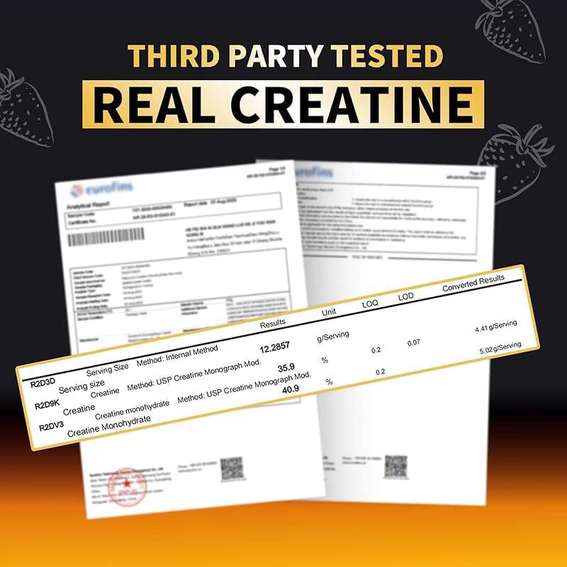 Nutravita NSF Certified Creatine Gummy - Creatine Monohydrate Gummies for Men & Women-5g of Creatine Monohydrate per Serving - Sugar Free,Vegan, Strawberry Flavor, 120 Count - Image 2
