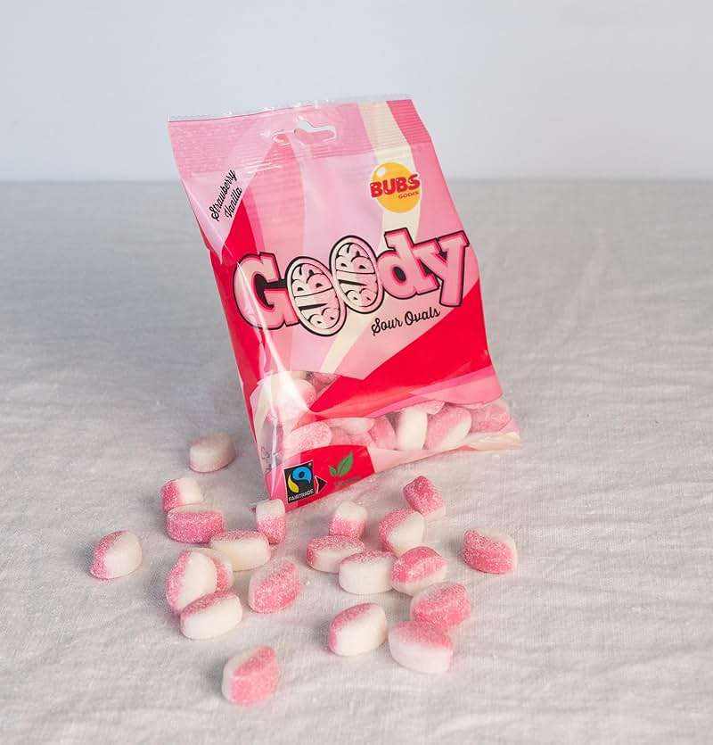 Bubs Goody Candy Ovals Godis Pack (2 pack - Strawberry/Vanilla) - Image 6