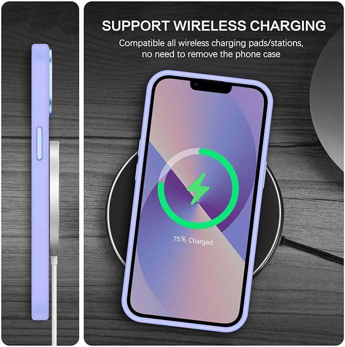 BENTOBEN Magnetic for iPhone 13 Case & iPhone 14 Case [Compatible with Magsafe] Translucent Matte Phone Case iPhone 13/14 Slim Shockproof Women Men Protective Cover for iPhone 13/14 6.1", Lavender - Image 6