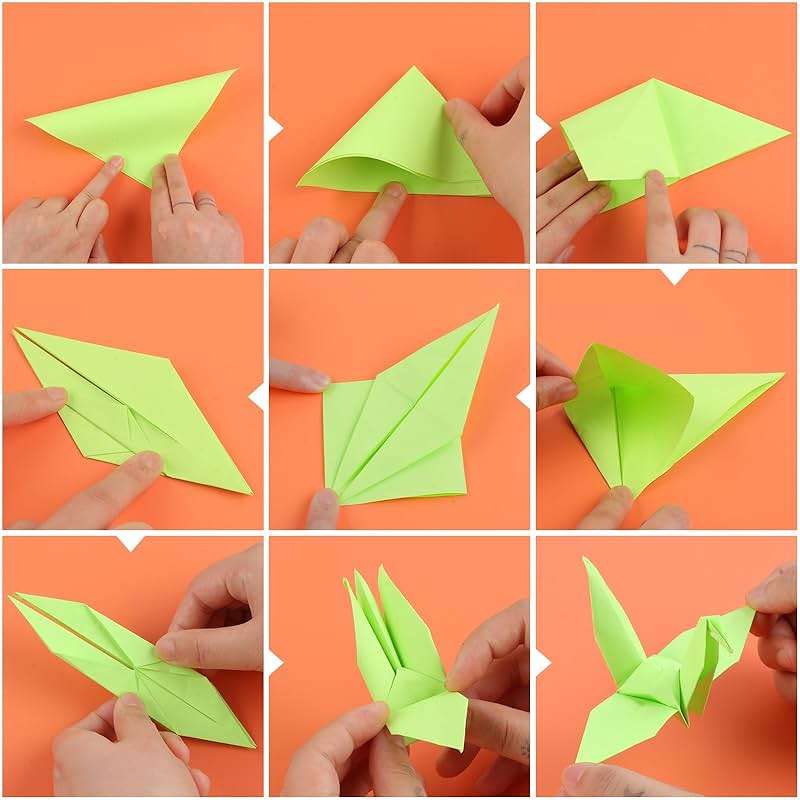 300 Sheets 6" Square Origami Paper, 20 Colors Origami Paper 6x6, Double Sided Color Origami Papers for Beginner, OrigamiPaper for Arts and Crafts - Image 9