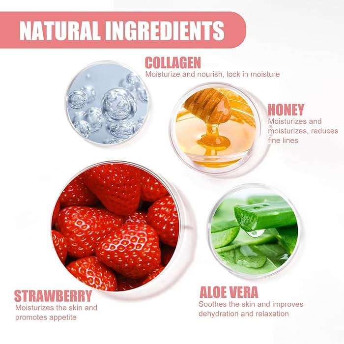 4Pcs Bee Lip Balm Lip Mask Honey Pot, Hydrating Balm for Dry Lips, Includes Honey, Strawberry, Watermelon and Apple Lime Lip Masks for Overnight Moisturizing Care, Skin Care Bulk Gifts for Women - Image 7