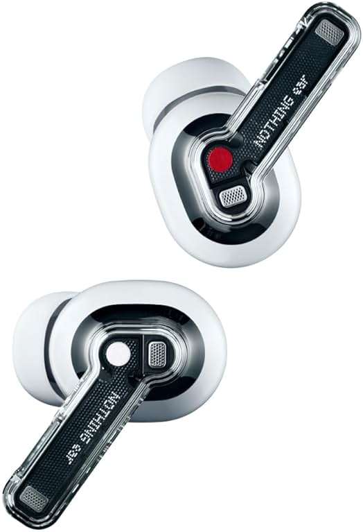 Nothing Ear Wireless Earbuds Bluetooth, 45dB Hybrid Smart ANC Earbuds, 11mm Deep Bass Boost, Hi-Res Audio with LDAC & LHDC 5.0, 6 Mics Call, 40.5H Playtime with Fast Charging Case, ChatGPT Supported - Image 2