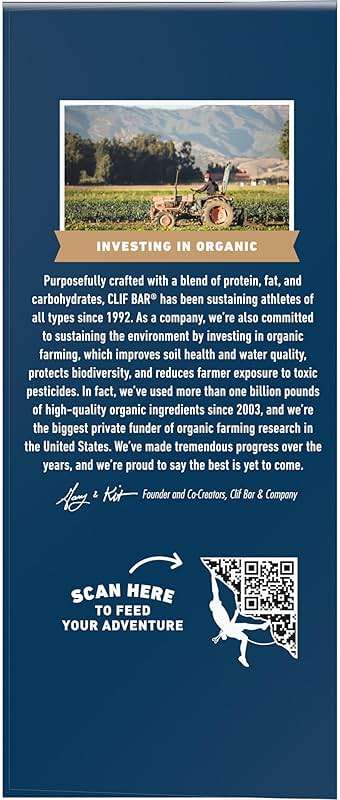 CLIF BAR - Energy Protein Bars - Peanut Butter Banana with Dark Chocolate - Made with Organic Oats - Energy Bars - Non-GMO - (10 Pack) - Image 13