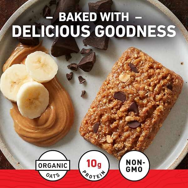 CLIF BAR - Energy Protein Bars - Peanut Butter Banana with Dark Chocolate - Made with Organic Oats - Energy Bars - Non-GMO - (10 Pack) - Image 5
