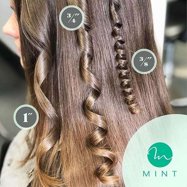 MINT Professional Clamp-Free Curling Wand 1 Inch for Long Hair | Extra Long Curl Wand w 4-Heater Ionic Ceramic Tourmaline Barrel | Best Curling Wands | Adjustable 230-430°F | Worldwide Dual Voltage - Image 8