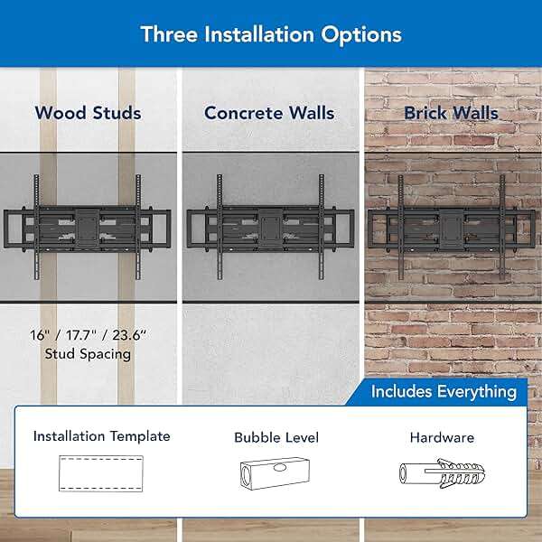 Mount-It! Heavy Duty XXL Full Motion TV Wall Mount for Extra Large TVs, max VESA 900x600, Holds up to 264lb, Swivel Tilt Extension Adjustable TV Mount for 60" 65" 75" 80" 85" 90" 98" 100" 115" 120 in - Image 7