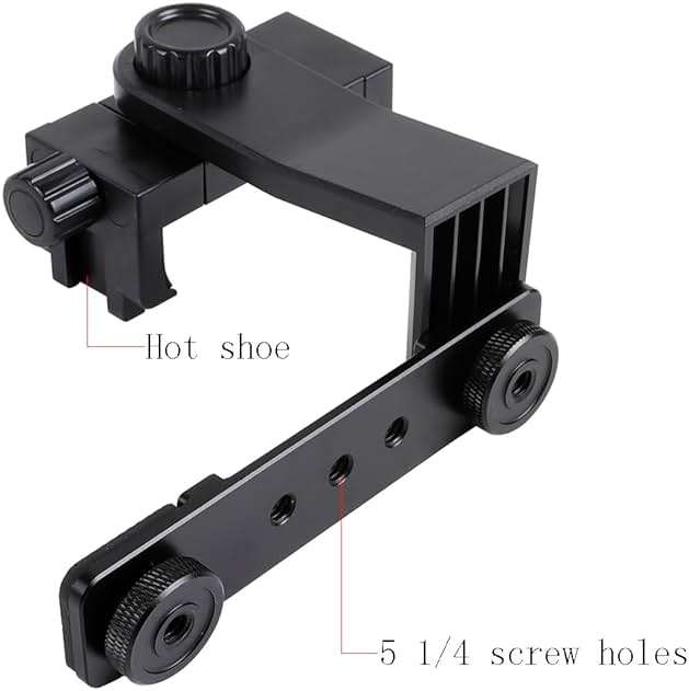 Leenconghui Phone Holder for DJI Osmo Pocket 3 & Insta360 Luna Ultra | Phone Mount Expansion Accessories 1/4" Thread Hole, Used with Tripod &Extension Rod - Image 6