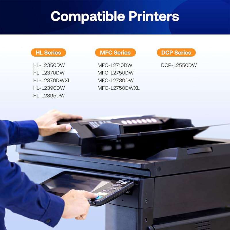 TN760 Toner Cartridge and DR730 Drum Unit Replacement for Brother TN 760 TN-760 TN730 DR-730 Compatible with MFC-L2710DW MFC-L2750DW HL-L2370DW DCP-L2550DW Printer (2 Toners, 1 Drum Unit, 3 Pack) - Image 2