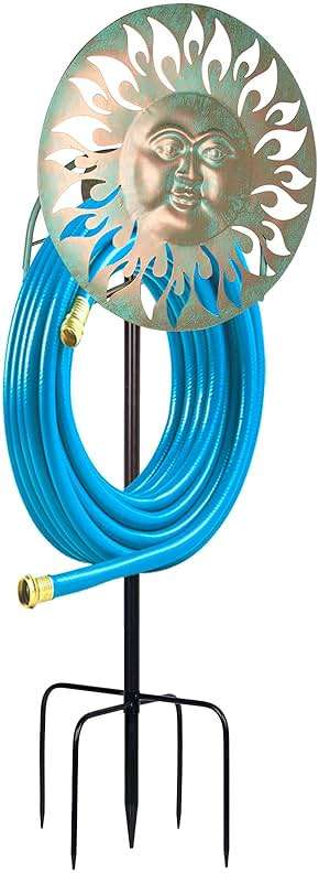 dreamskip Garden Hose Holder Freestanding, Outdoor Water Hose Holder Heavy Duty, Hose Reel Stand, Outside Metal Hose Rack Hanger Storage - Image 2
