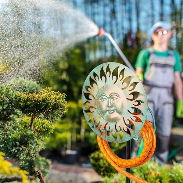 dreamskip Garden Hose Holder Freestanding, Outdoor Water Hose Holder Heavy Duty, Hose Reel Stand, Outside Metal Hose Rack Hanger Storage - Image 3