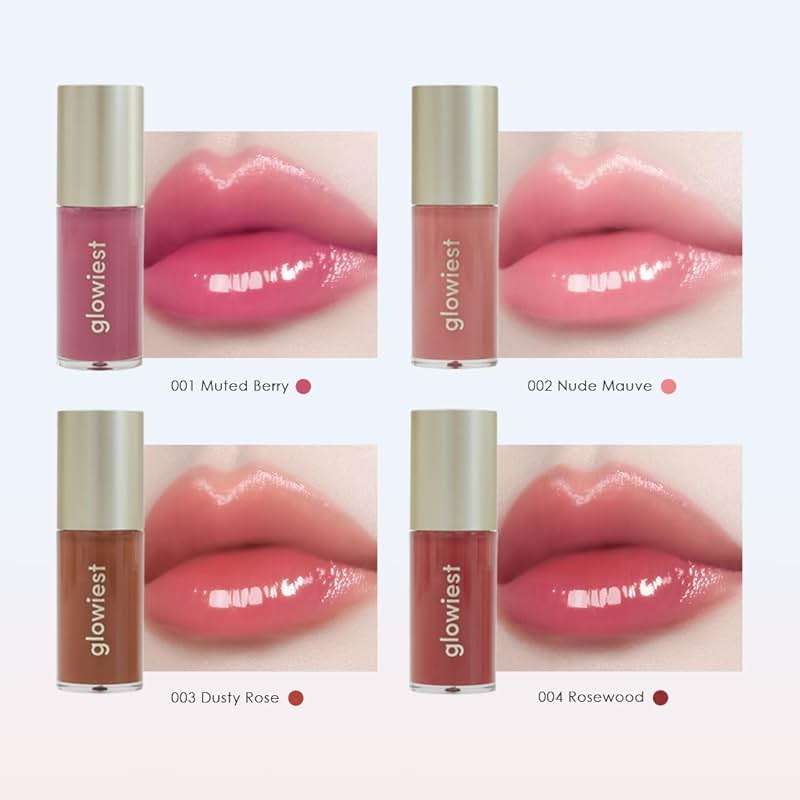 glowiest Dream Glow Tinted Lip Oil ; 3-in-1 Formula: Lip Gloss with a high shine finish, Non-sticky Long Lasting | Korean Plumped Tinted Lip Oil - 0.19 fl. oz. 5.7 ml (004 ROSEWOOD, Original) - Image 3