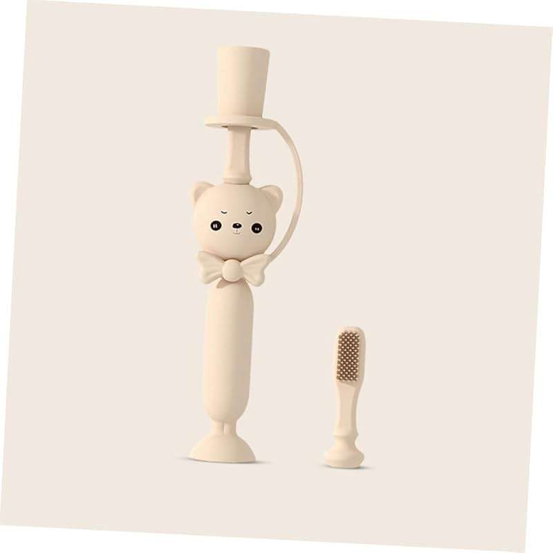BUTIFULSIC Silicone Toothbrush for Toddlers Boys and Girls Brush Training Brush Soft Bristles Oral Care Tool Random Color - Image 2