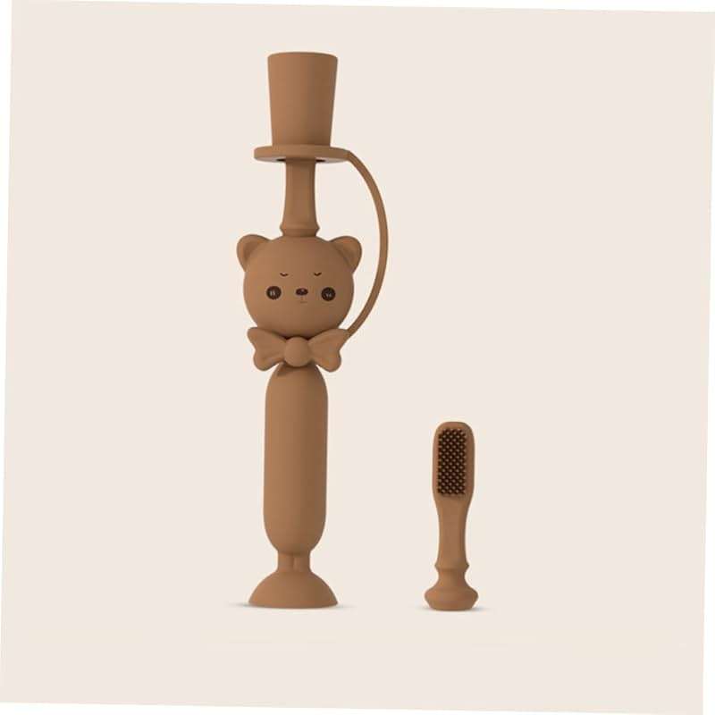 BUTIFULSIC Silicone Toothbrush for Toddlers Boys and Girls Brush Training Brush Soft Bristles Oral Care Tool Random Color - Image 4
