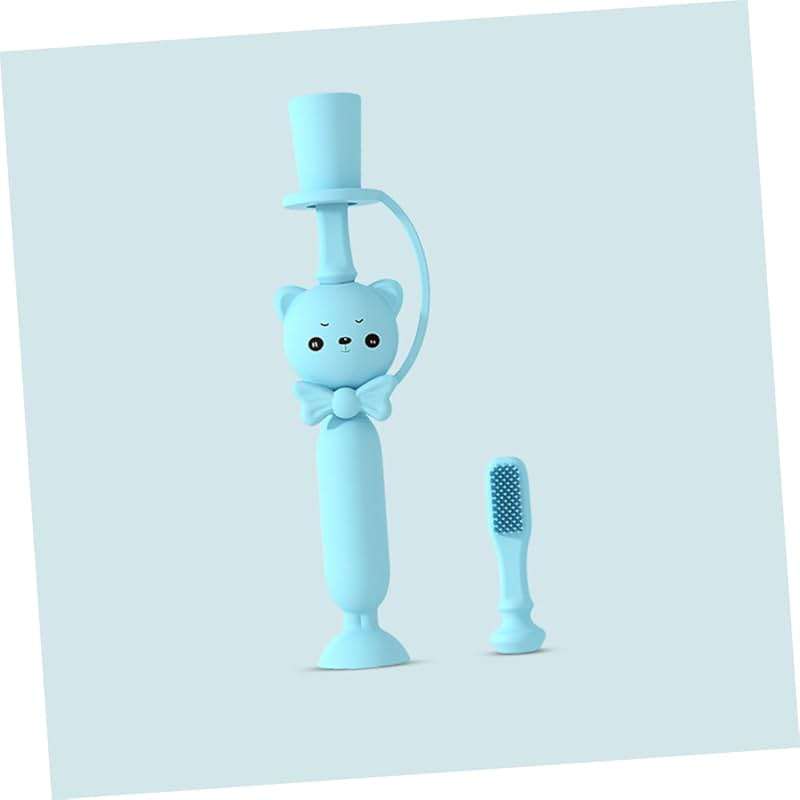 BUTIFULSIC Silicone Toothbrush for Toddlers Boys and Girls Brush Training Brush Soft Bristles Oral Care Tool Random Color - Image 6