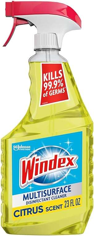 Windex Multipurpose Cleaner Disinfectant Spray Bottle, Packaging Designed to Prevent Leakage and Breaking, Surface Cleaning Spray, Citrus Fresh Scent, 23 Fl Oz - Image 1
