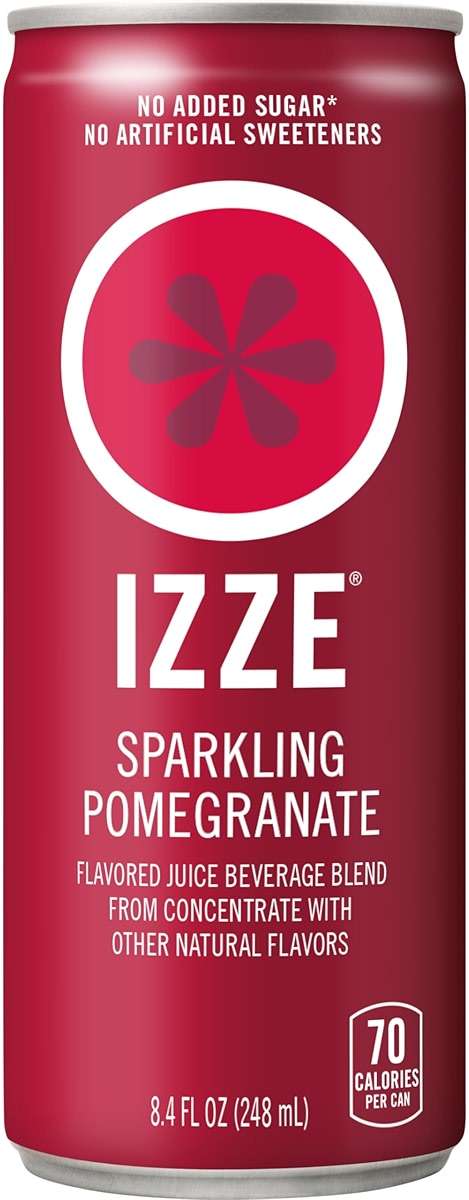 IZZE Sparkling Water Juice Beverage Blend, Dawn Variety Pack, Mango, Clementine, Strawberry, Pomegranate, No Sugar Added, 8.4 FL OZ, 24 Cans - Image 4