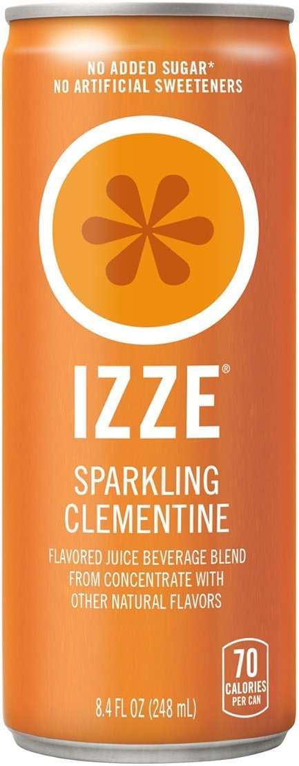 IZZE Sparkling Water Juice Beverage Blend, Dawn Variety Pack, Mango, Clementine, Strawberry, Pomegranate, No Sugar Added, 8.4 FL OZ, 24 Cans - Image 5