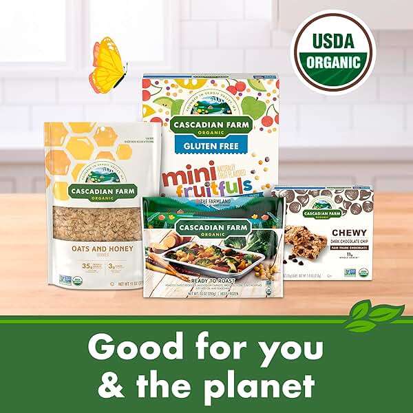 Cascadian Farm Organic Mini Fruitfuls, Gluten Free Cereal, Made with Whole Grain, Non-GMO, 11.1 oz - Image 8