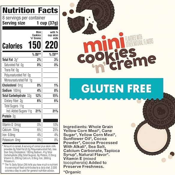 Cascadian Farm, Cereal Mini Cookies N Creme Organic, 10.7 Ounce - Image 2