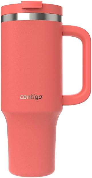 Contigo Streeterville 40oz Tumbler Stainless Steel Vacuum Insulated Leak-Proof Cold for 29 Hours Coral - Image 8