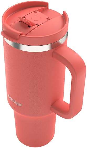 Contigo Streeterville 40oz Tumbler Stainless Steel Vacuum Insulated Leak-Proof Cold for 29 Hours Coral - Image 9