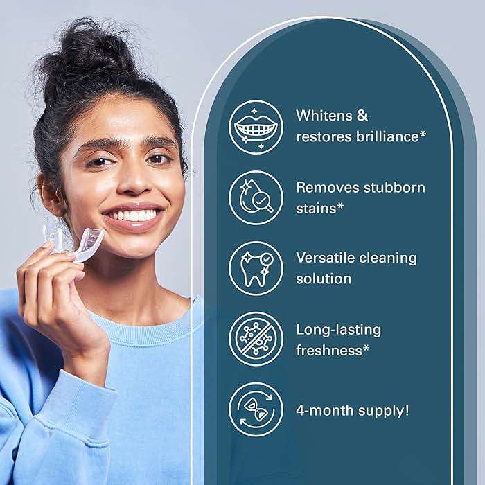 Overnight + Whitening Retainer Cleaner, Remove Stains, Discoloration, and Plaque | 4 Month Supply | Denture Cleanser with Whitening Boost,120 Tablets by M3 - Image 4