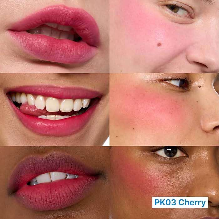 fwee Lip&Cheek Blurry Pudding Pot | Airbrushed Blush & Lip, Buildable & High Pigment, Long-lasting, Lightweight, Natural Soft Matte Finish, Satin Finish Blush - Cherry (Vibrant Pink) | 0.17 oz - Image 2