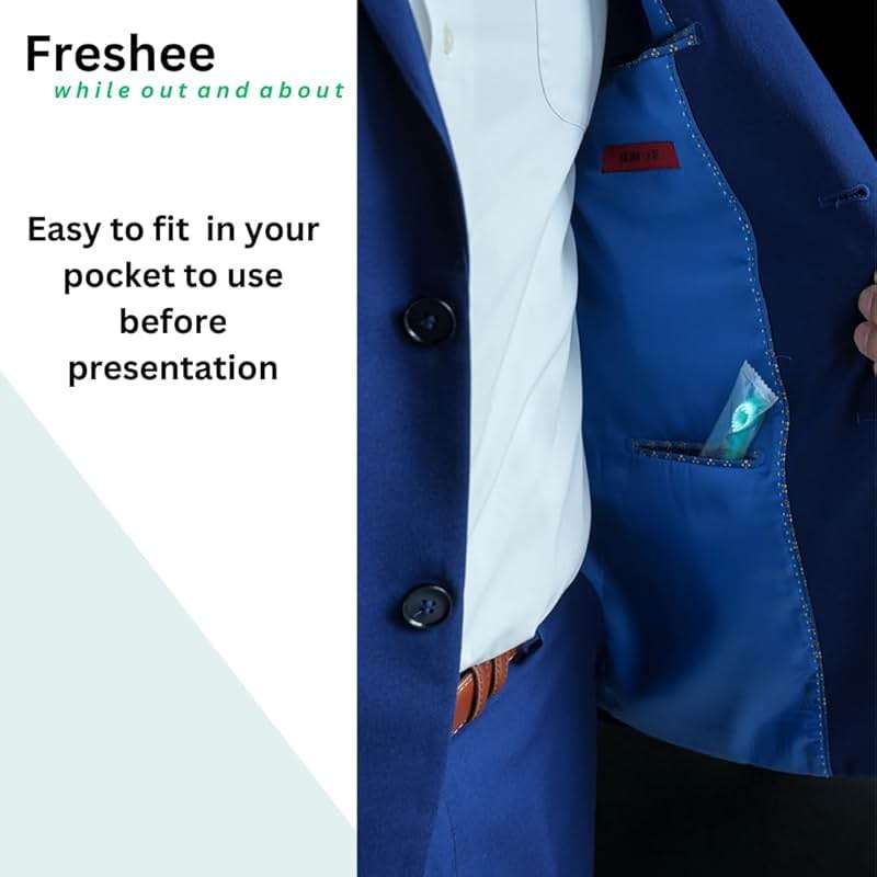 Freshee Bead -5 in 1 Disposable Mini Toothbrush with Toothpaste Bead + Floss + Pick + Tongue Scraper | Travel Size | Individually Wrapped | Soft | Extra Mint | Travel Set | Oral Care - Image 5