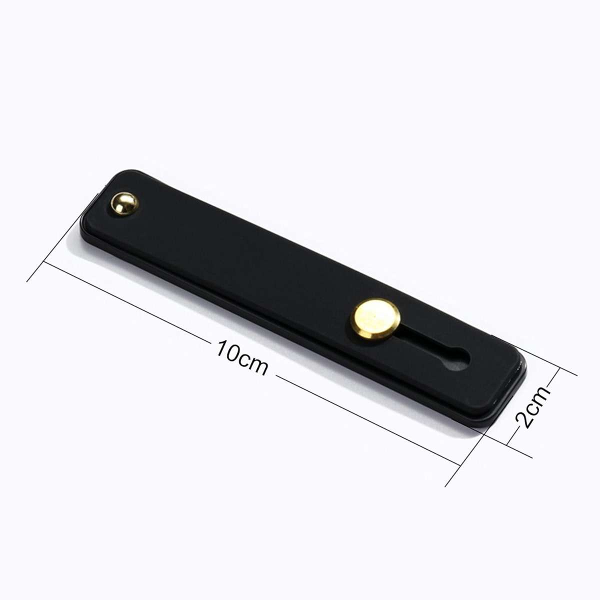 TENOC Phone Grip 2 Pieces Black Universal Sticky Finger Strap Holder for Smartphone or Cell Phone Case - Image 2
