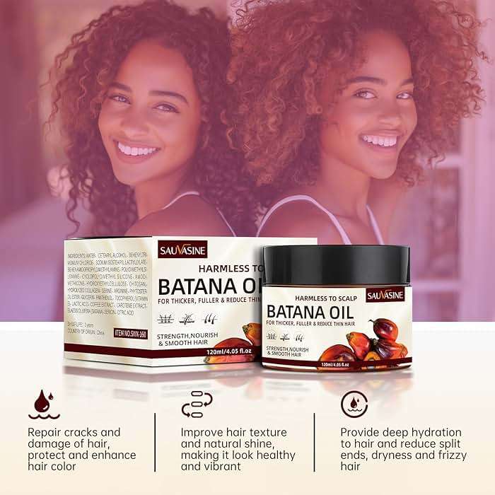 Lanthome Batana Oil for Hair Growth, Natural Dr. Sebi Hair Oil - Prevents Hair Loss, Eliminates Split Ends, Repairs Damaged Hair, Nourishes, for Men & Women- 120mL (4.05 Fl Oz) - Image 5