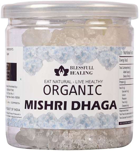 Blessfull Healing Organice Mishri Dhaga 1 lb (453 Gram) Airtight Container - Image 1