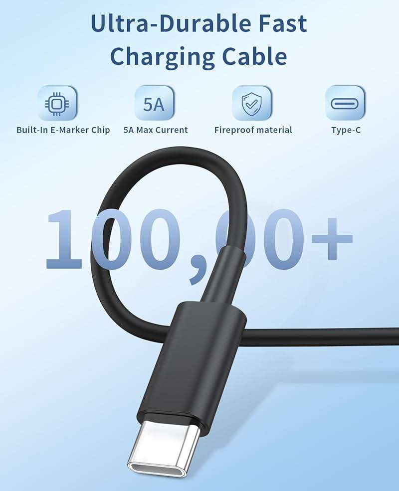 Type C Charger Fast Charging,2Pack 25W Super Fast USB C Charger Block with 6Ft USB C Cable Compatible with Samsung Galaxy S24 Ultra/S23/S22/S21/S20/Note 20/10,Pixel 6 5 4 Pro XL/iPhone 15 Series - Image 4