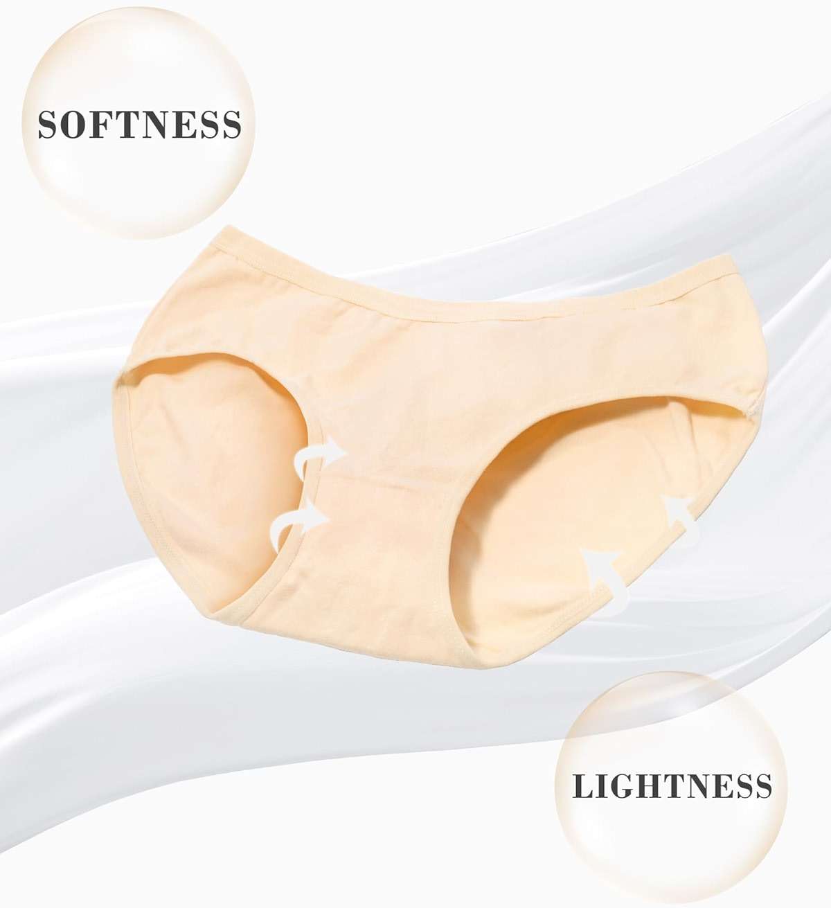 OLIKEME Womens Underwear Cotton Hipster Panties Low Rise No Show Briefs Soft Stretch Breathable Ladies Panties 6 Pack - Image 3