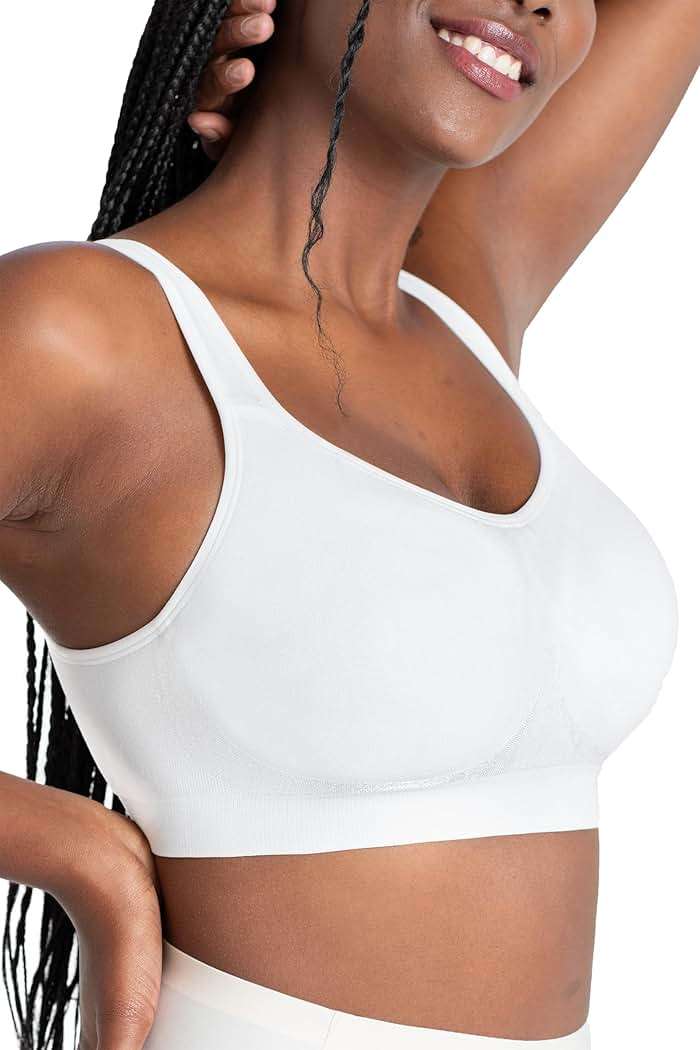 SHAPERMINT Bralettes for Women with Support - Adjustable Wireless Support Bra, Full Coverage No Underwire Seamless Bra - Image 1