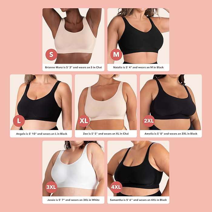 SHAPERMINT Bralettes for Women with Support - Adjustable Wireless Support Bra, Full Coverage No Underwire Seamless Bra - Image 4