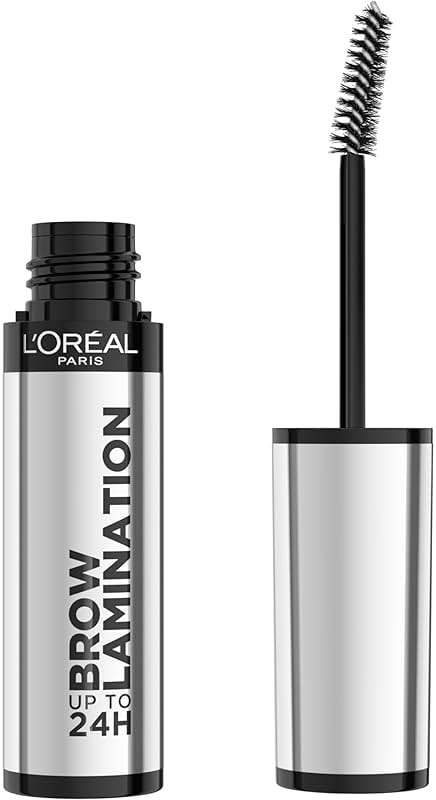 L'Oreal Paris Infallible Up To 24H Wear Brow Lamination, Water-Resistant Longwear Eyebrow Gel Make Up, Clear/Transparent, 0.16 Fl Oz - Image 1