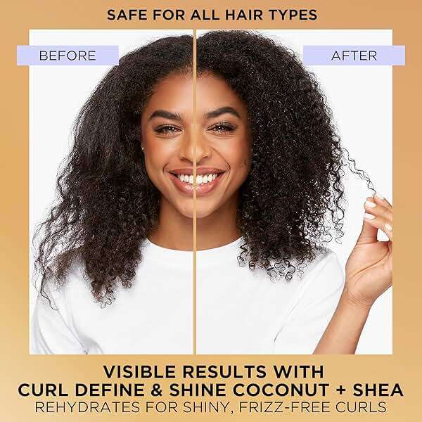 Pantene Pro-V Miracles Curl Define & Shine Coconut + Shea 1 Minute Miracle Conditioner 10.9 FL OZ - Image 4