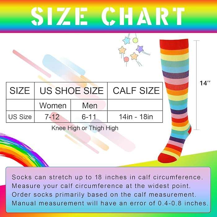 Junely Compression Socks for Women Knee High for Running Athletic Nurses Pregnant Women Work Support Travel Flight Sports - Image 5