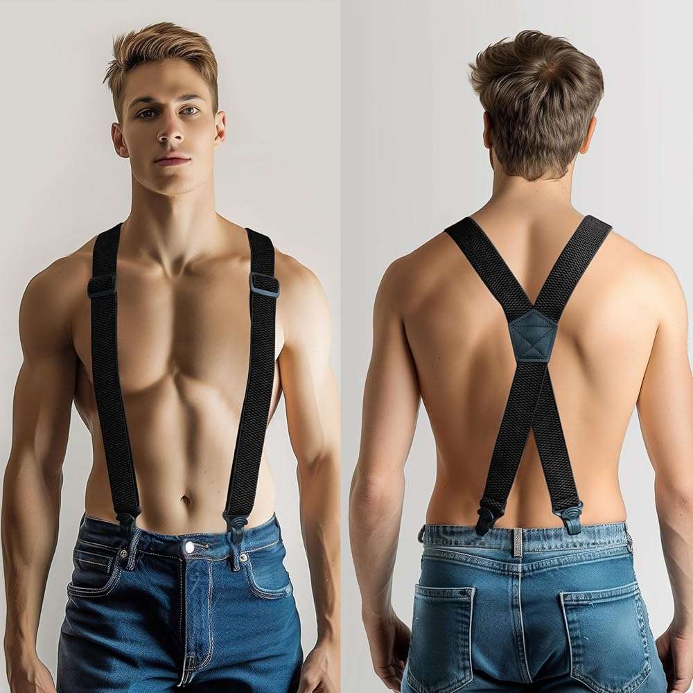 JEMYGINS Hidden Suspenders for Men Under Clothes - Free Yourself from Troublesome Waistbands(1.48" Wide) - Image 2