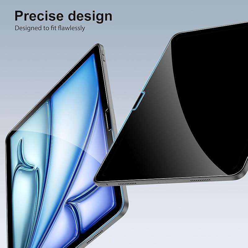 SPARIN 2 Pack Screen Protector for iPad Air 11 inch M4/M3/M2 (2026/2025/2024), (iPad Air 8th/7th/6th Generation), Tempered Glass, Apple Pencil Pro & Case Compatible, Anti-Scratches, High Definition - Image 5
