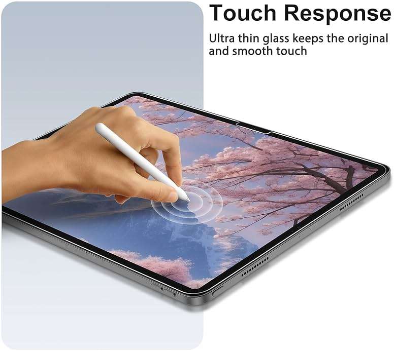 SPARIN 2 Pack Screen Protector for iPad Air 11 inch M4/M3/M2 (2026/2025/2024), (iPad Air 8th/7th/6th Generation), Tempered Glass, Apple Pencil Pro & Case Compatible, Anti-Scratches, High Definition - Image 8