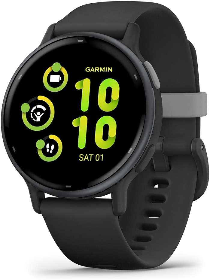 Garmin vívoactive 5, Health and Fitness GPS Smartwatch, AMOLED Display, Up to 11 Days of Battery (Renewed) (Slate) - Image 1
